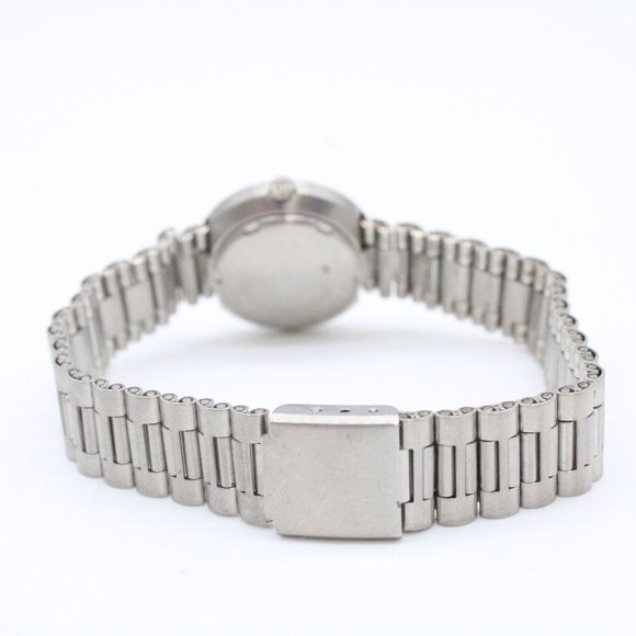 J.B Champion Watch Womens Silver Tone Stainless Steel Classic Black Dial Rare - Picture 7 of 8